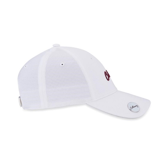 Callaway Stitch Magnet damska czapka z daszkiem, biała