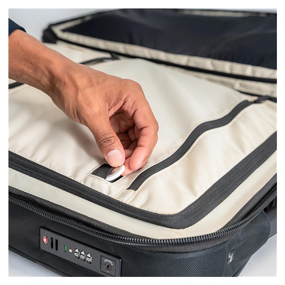 Ogio Pace Pro Hybrid Carry-on 36L walizka podróżna, grey pinstripe