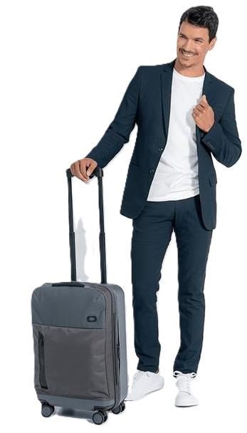 Ogio Pace Pro Hybrid Carry-on 36L walizka podróżna, grey pinstripe