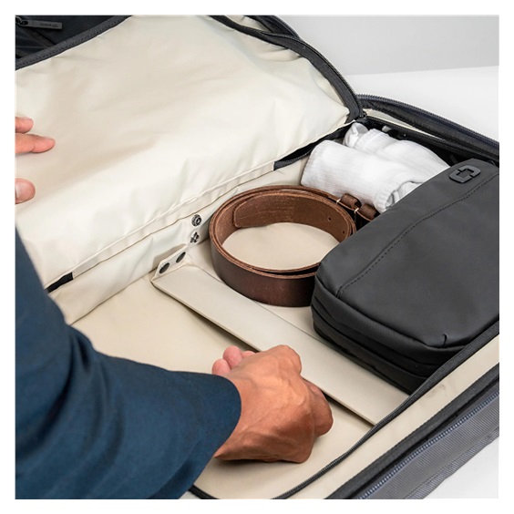 Ogio Pace Pro Hybrid Carry-on 36L walizka podróżna, grey pinstripe