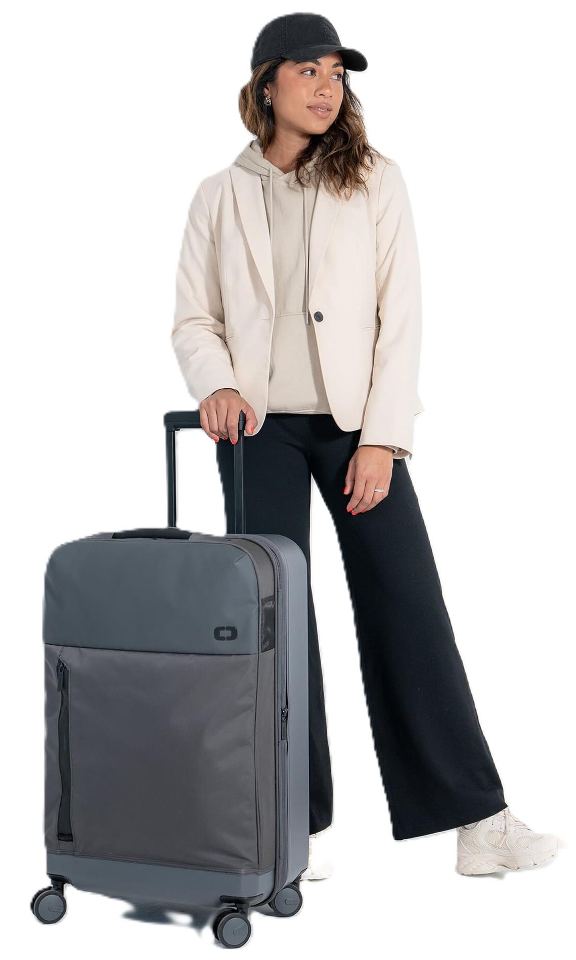 Ogio Pace Pro Hybrid Checked 74L walizka podróżna, grey pinstripe