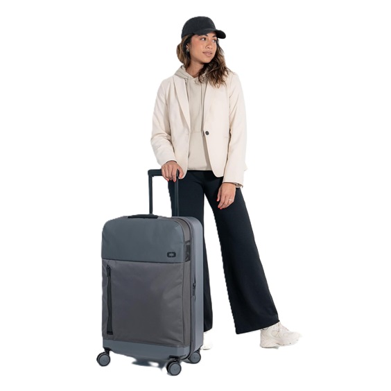 Ogio Pace Pro Hybrid Checked 74L walizka podróżna, grey pinstripe