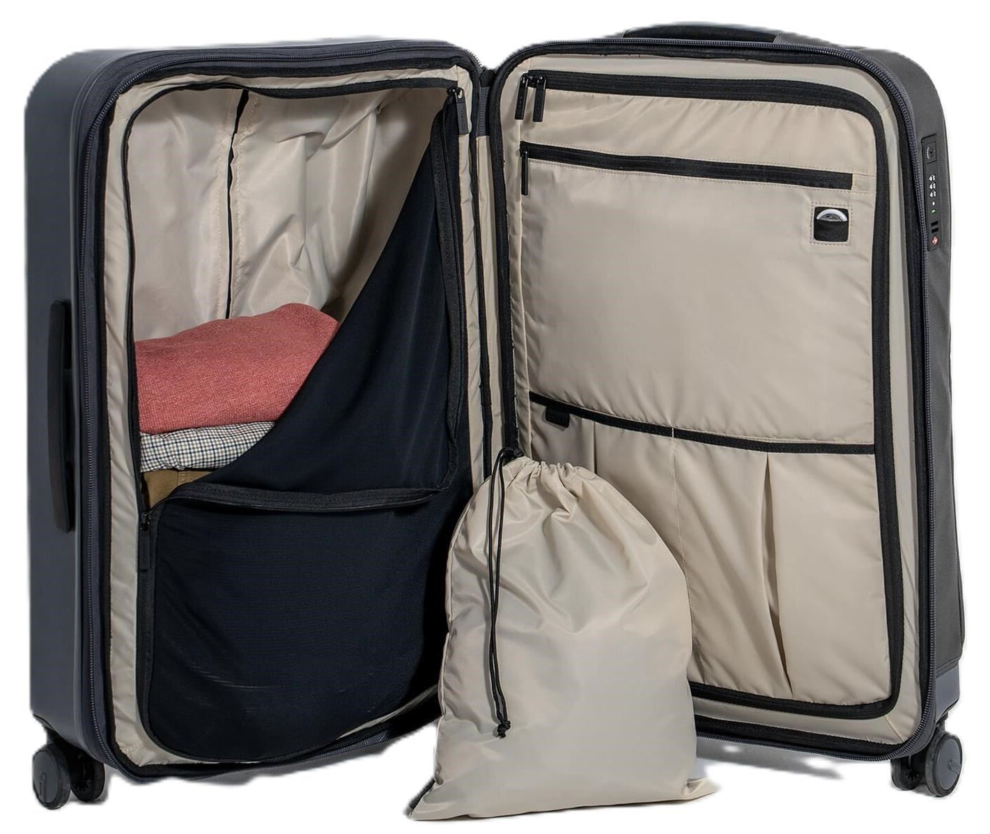 Ogio Pace Pro Hybrid Checked 74L walizka podróżna, grey pinstripe