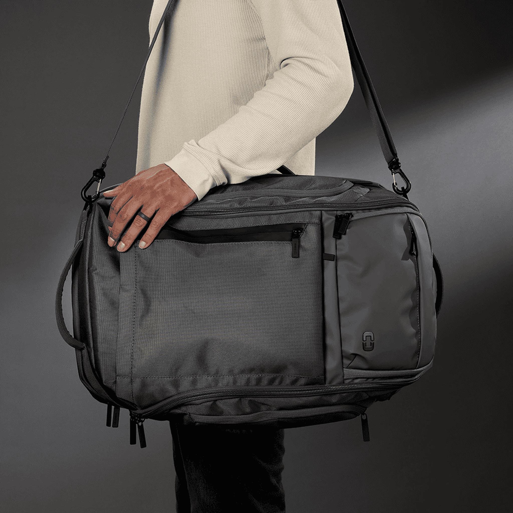 Ogio Pace Pro Max 45L Travel Pack, grey pinstripe
