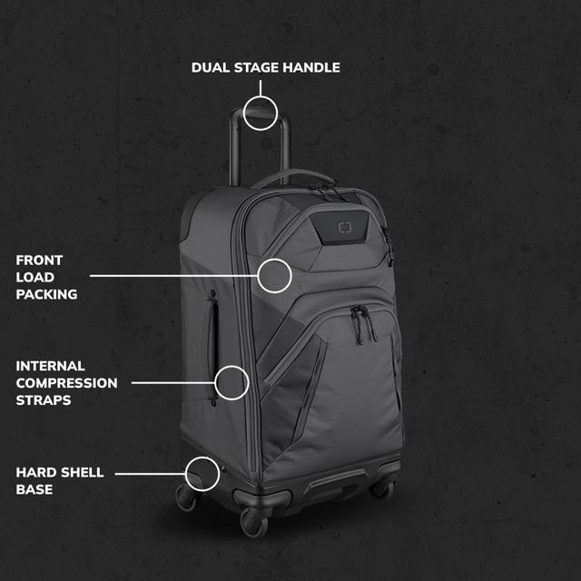 Ogio Renegade 26" 4-Wheel Travel 52L torba podróżna, titanium