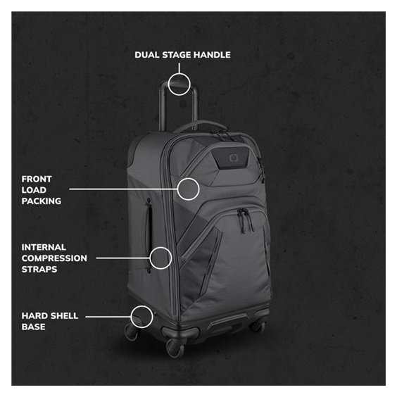 Ogio Renegade 26" 4-Wheel Travel 52L torba podróżna, titanium
