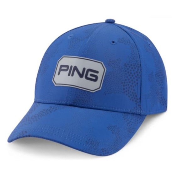 Ping Textured Camo czapka z daszkiem, mid blue multi