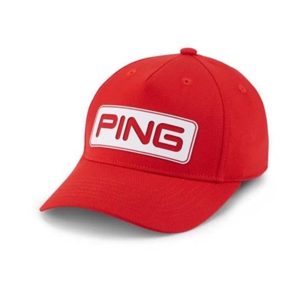 Ping Tour Classic czapka z daszkiem dla dzieci, czerwona