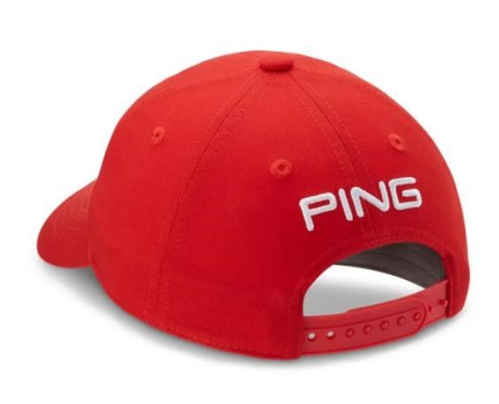 Ping Tour Classic czapka z daszkiem dla dzieci, czerwona