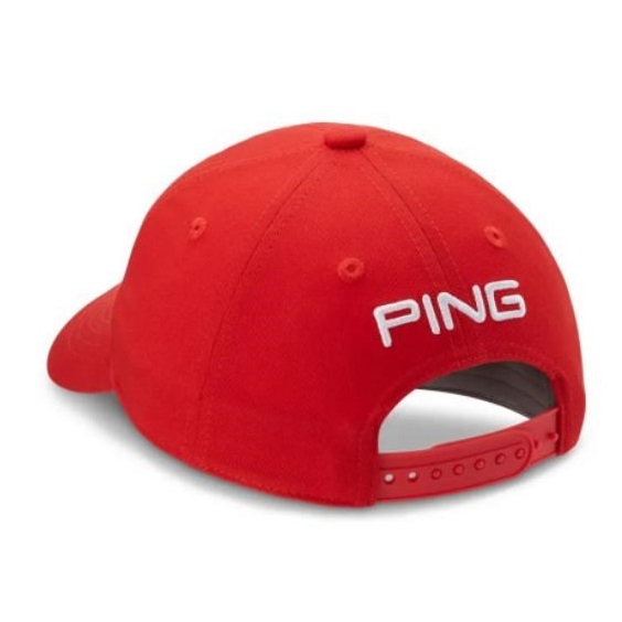 Ping Tour Classic czapka z daszkiem dla dzieci, czerwona