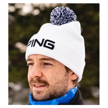 PING Classic Bobble męska czapka zimowa, biała