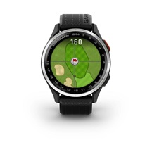 Garmin Approach S44 GPS zegarek, black/silver aluminium