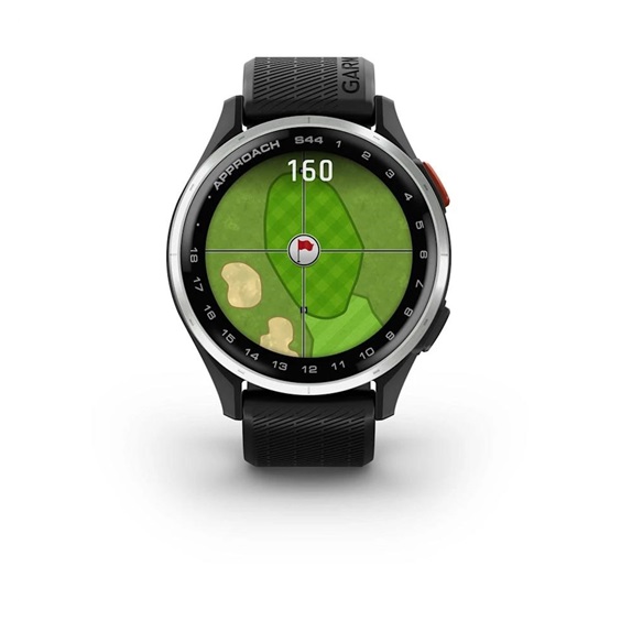 Garmin Approach S44 GPS zegarek, black/silver aluminium