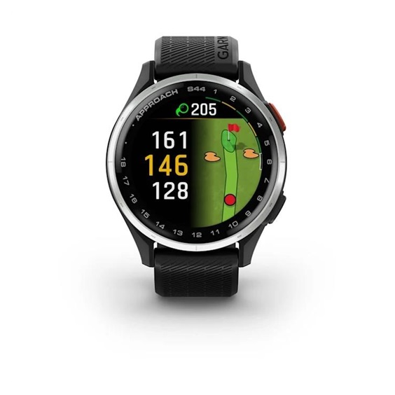 Garmin Approach S44 GPS zegarek, black/silver aluminium