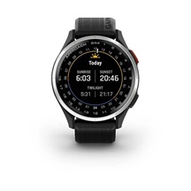 Garmin Approach S44 GPS zegarek, black/silver aluminium