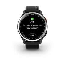 Garmin Approach S44 GPS zegarek, black/silver aluminium