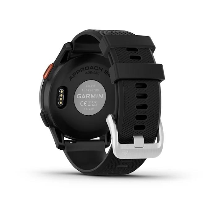 Garmin Approach S44 GPS zegarek, black/silver aluminium