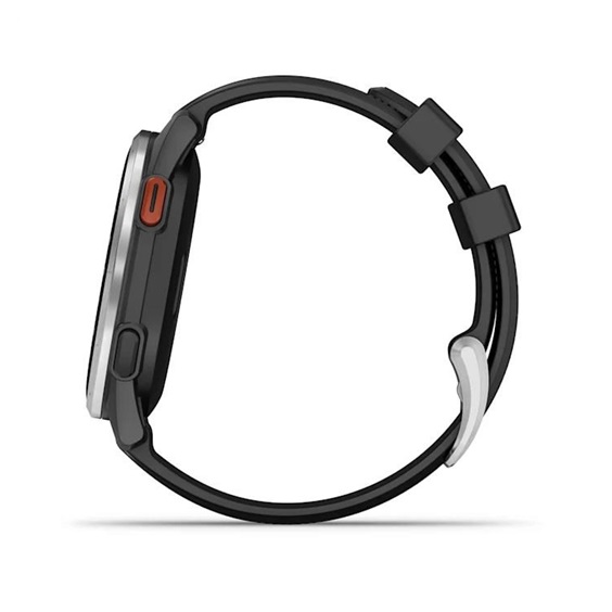 Garmin Approach S44 GPS zegarek, black/silver aluminium
