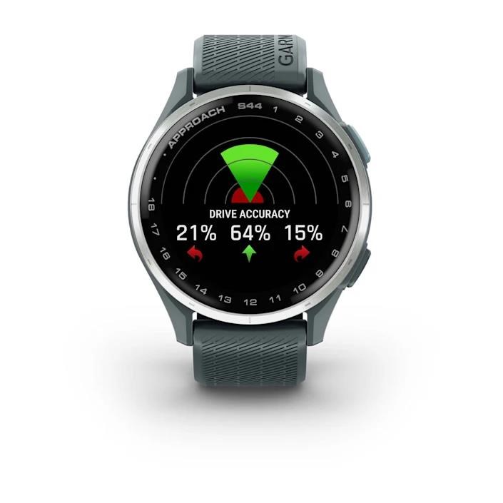 Garmin Approach S44 GPS zegarek, twilight/silver aluminium
