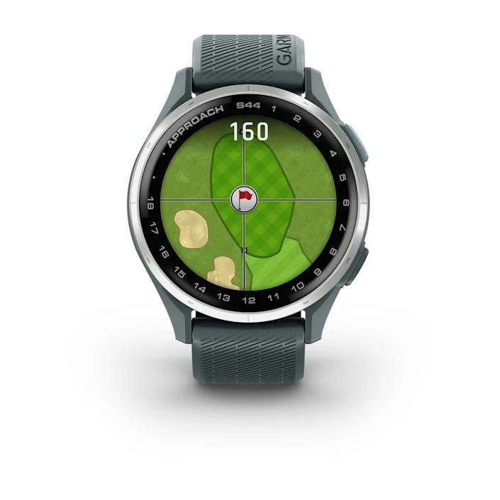 Garmin Approach S44 GPS zegarek, twilight/silver aluminium