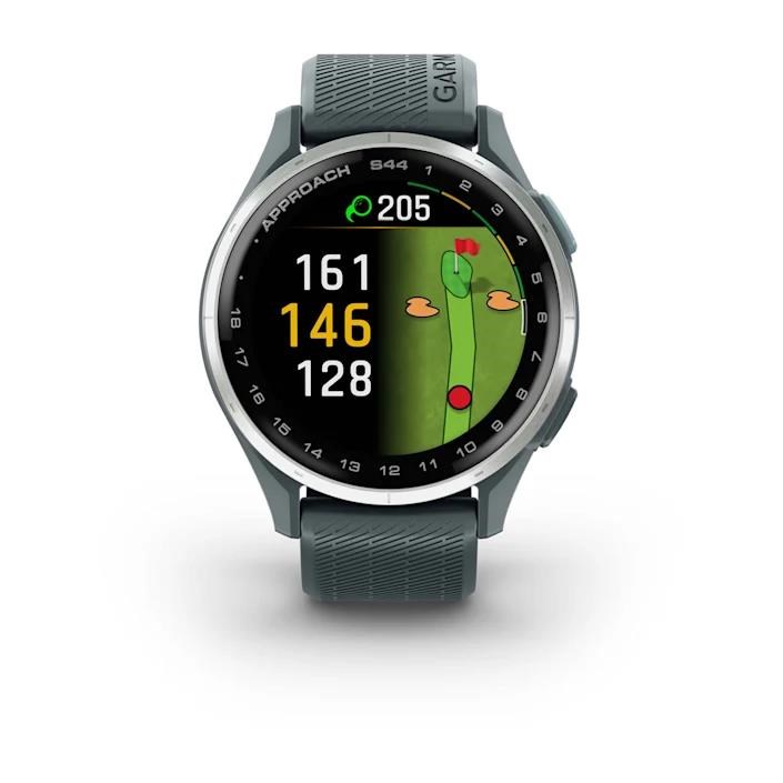 Garmin Approach S44 GPS zegarek, twilight/silver aluminium