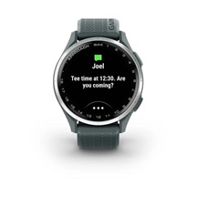 Garmin Approach S44 GPS zegarek, twilight/silver aluminium