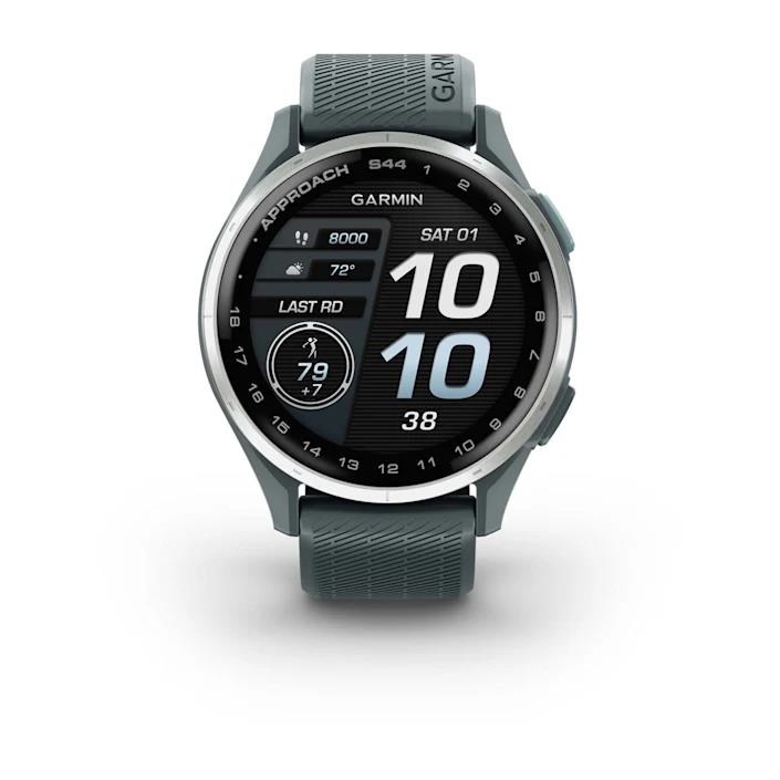 Garmin Approach S44 GPS zegarek, twilight/silver aluminium