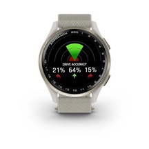 Garmin Approach S50 GPS zegarek, ivory nylon/cream gold aluminium