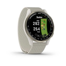 Garmin Approach S50 GPS zegarek, ivory nylon/cream gold aluminium