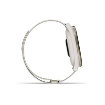 Garmin Approach S50 GPS zegarek, ivory nylon/cream gold aluminium