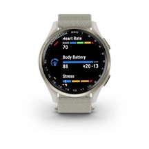 Garmin Approach S50 GPS zegarek, ivory nylon/cream gold aluminium