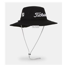 Titleist Tour Aussie męski kapelusz, czarny