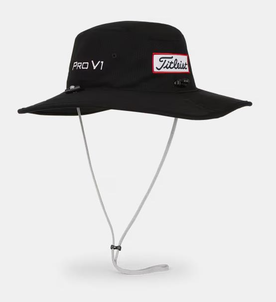 Titleist Tour Aussie męski kapelusz, czarny