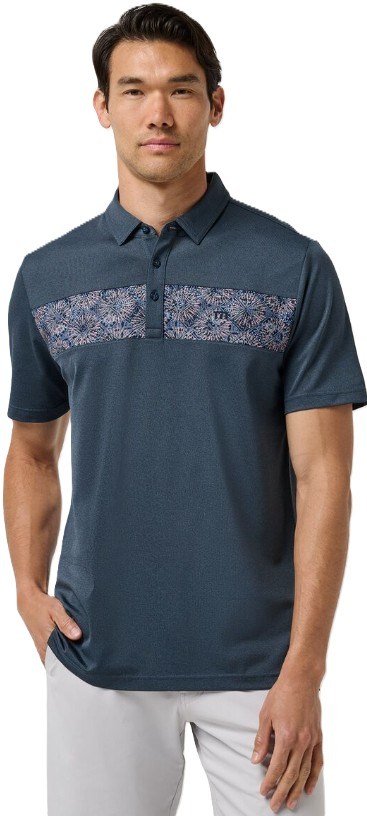 Travis Mathew Good Good Acropolis męskie polo, mood indigo/vintage indigo