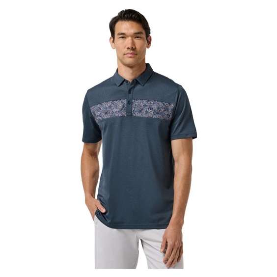 Travis Mathew Good Good Acropolis męskie polo, mood indigo/vintage indigo