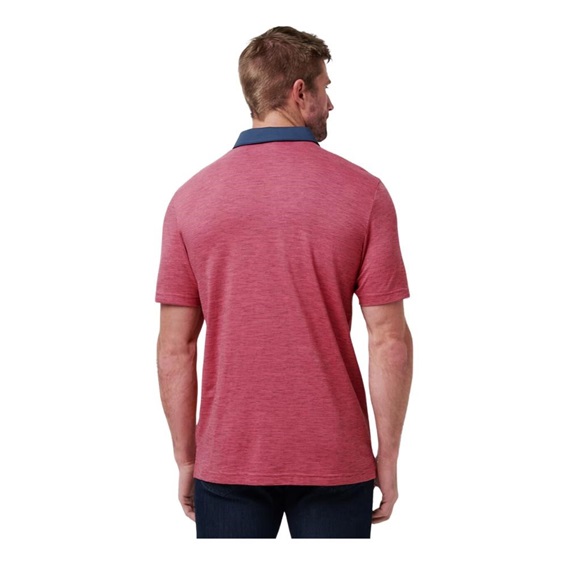 Travis Mathew Common Interest męskie polo, rose wine