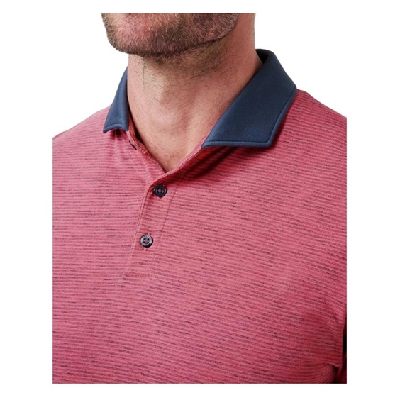 Travis Mathew Common Interest męskie polo, rose wine