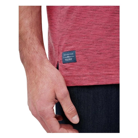Travis Mathew Common Interest męskie polo, rose wine