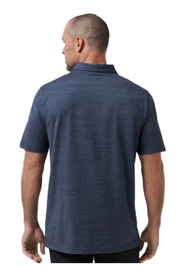 Travis Mathew The Heater męskie polo, vintage indigo/black