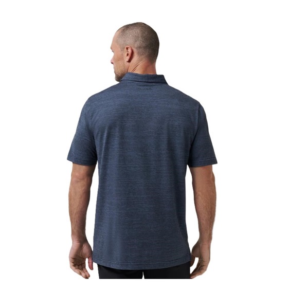 Travis Mathew The Heater męskie polo, vintage indigo/black