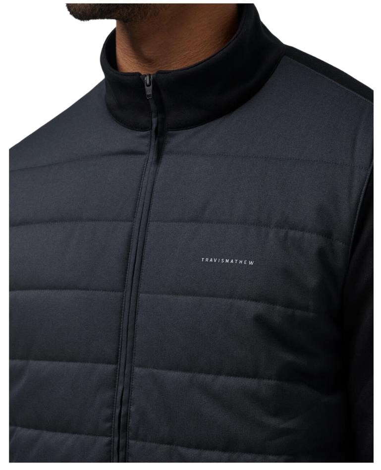Travis Mathew Point of Sail Full Zip męska kurtka, czarna