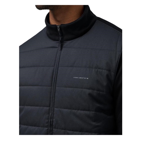 Travis Mathew Point of Sail Full Zip męska kurtka, czarna