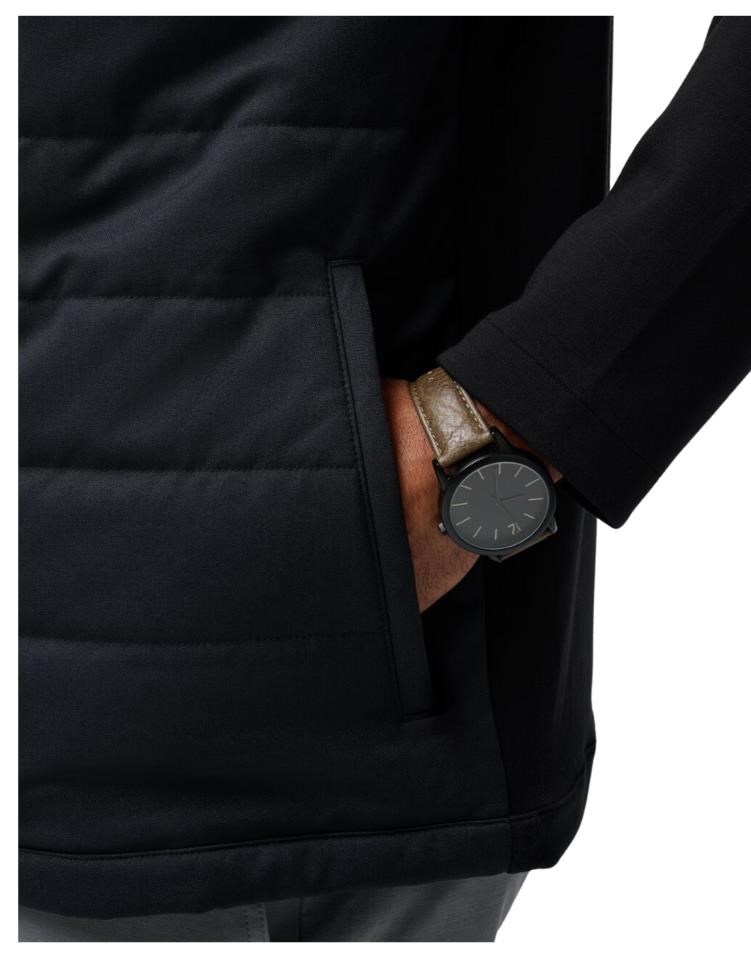 Travis Mathew Point of Sail Full Zip męska kurtka, czarna