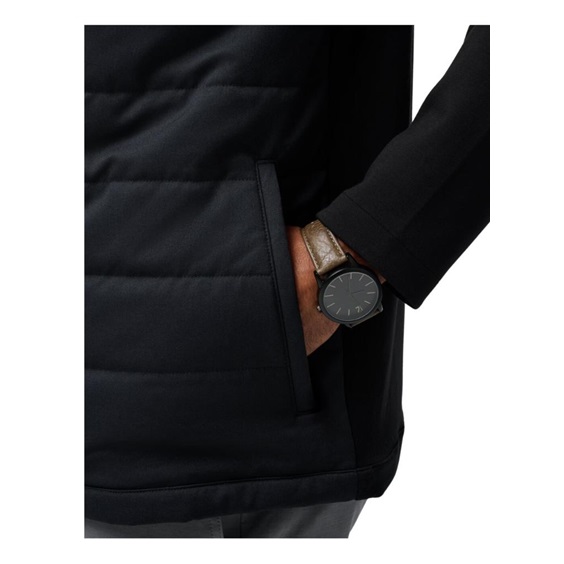 Travis Mathew Point of Sail Full Zip męska kurtka, czarna