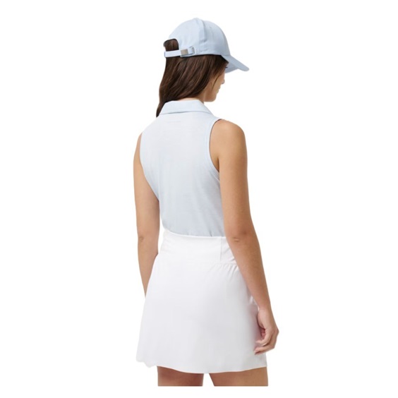 Travis Mathew Featherweight Active 2.0 damskie polo bez rękawów, niebieskie