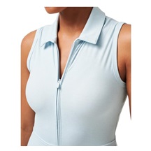 Travis Mathew Moveknit Sleeveless Polo damska sukienka, heather baby blue