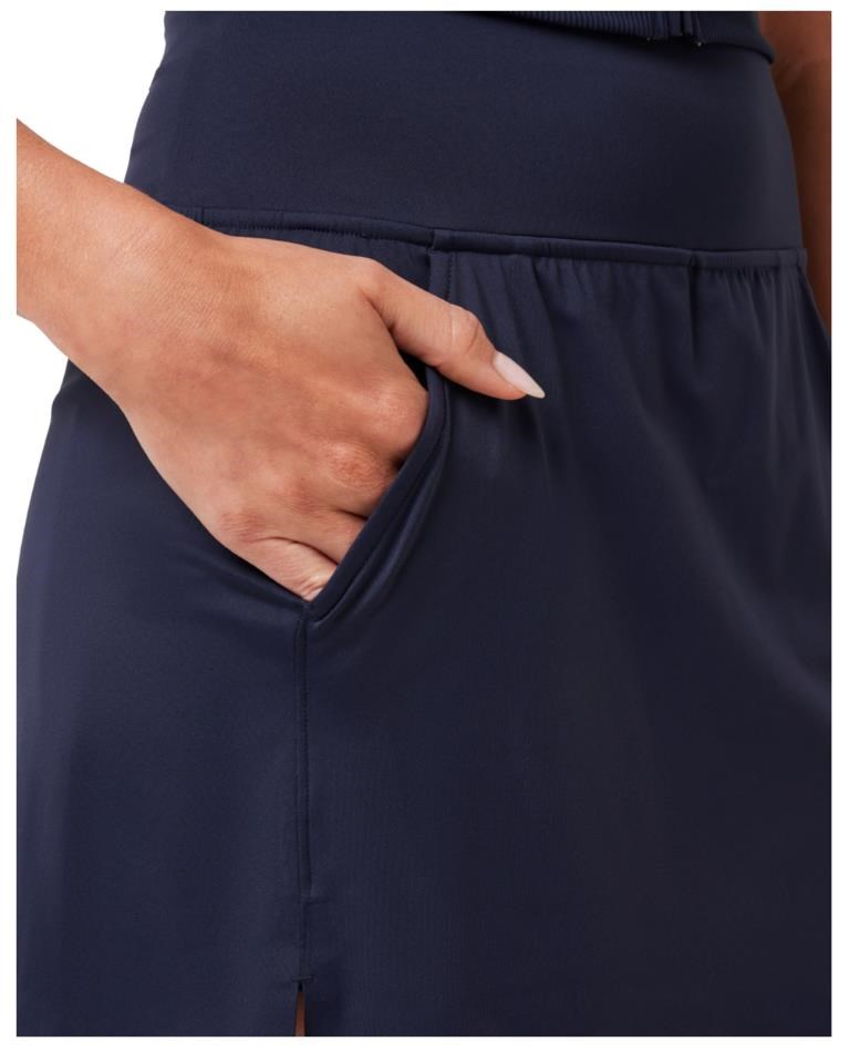 Travis Mathew Game Set Match Moveknit spódnica golfowa, granatowa