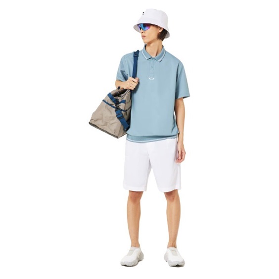 Oakley O-SYNC PACK ABSTRACT HEM męskie polo, blue ice