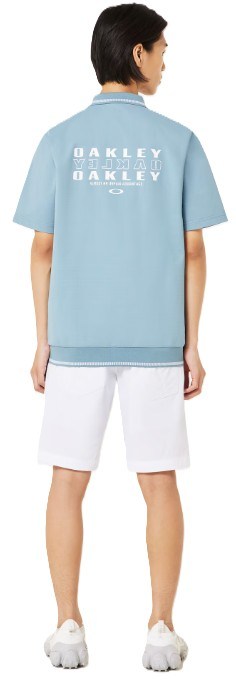Oakley O-SYNC PACK ABSTRACT HEM męskie polo, blue ice