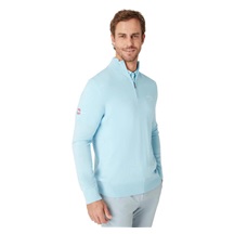 Callaway 1/4 Blended Merino męski sweter, niebieski